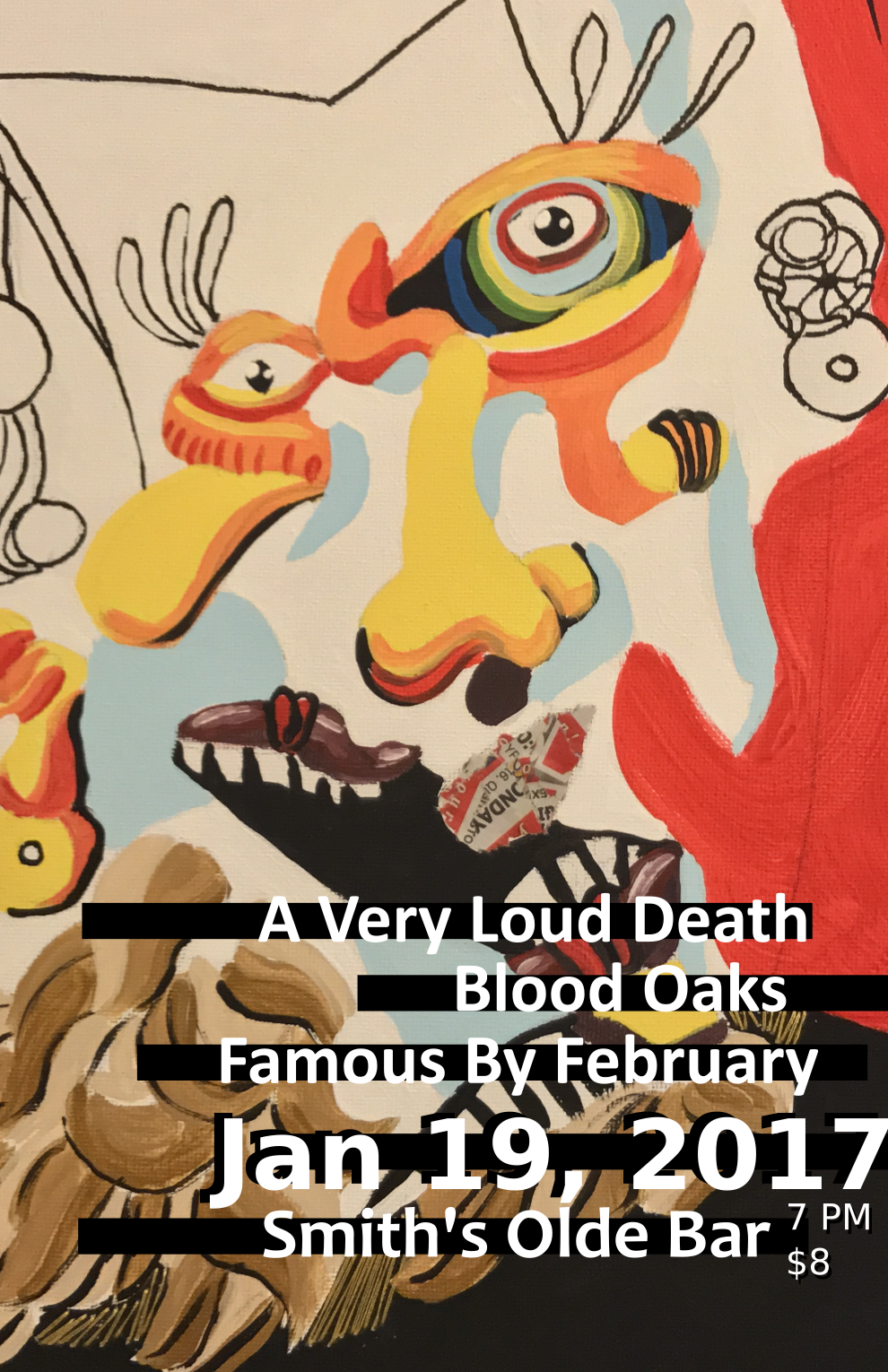 A Very Loud Death – The Smith’s Olde Bar Flyer